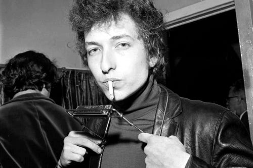 Bob Dylan before concert