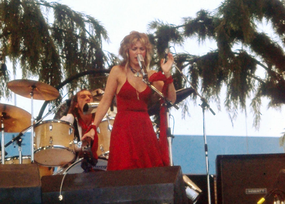 Stevie Nicks performing in 1978
