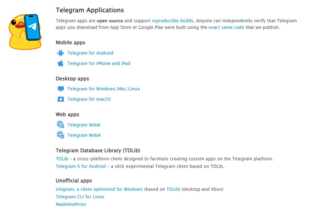 Telegram Applications
