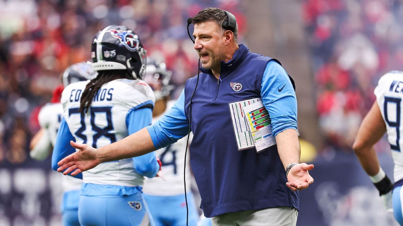 Titans fire coach Mike Vrabel after six seasons - ESPN