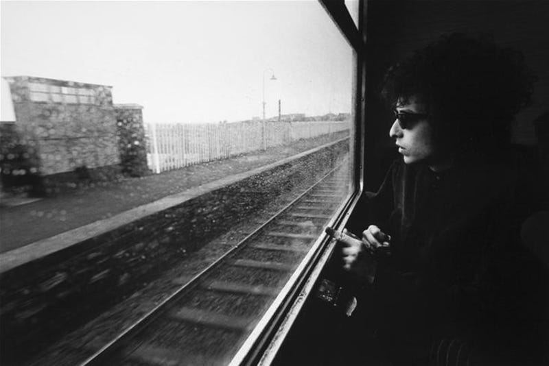 Bob Dylan, Train, Ireland, 1966 | San Francisco Art Exchange