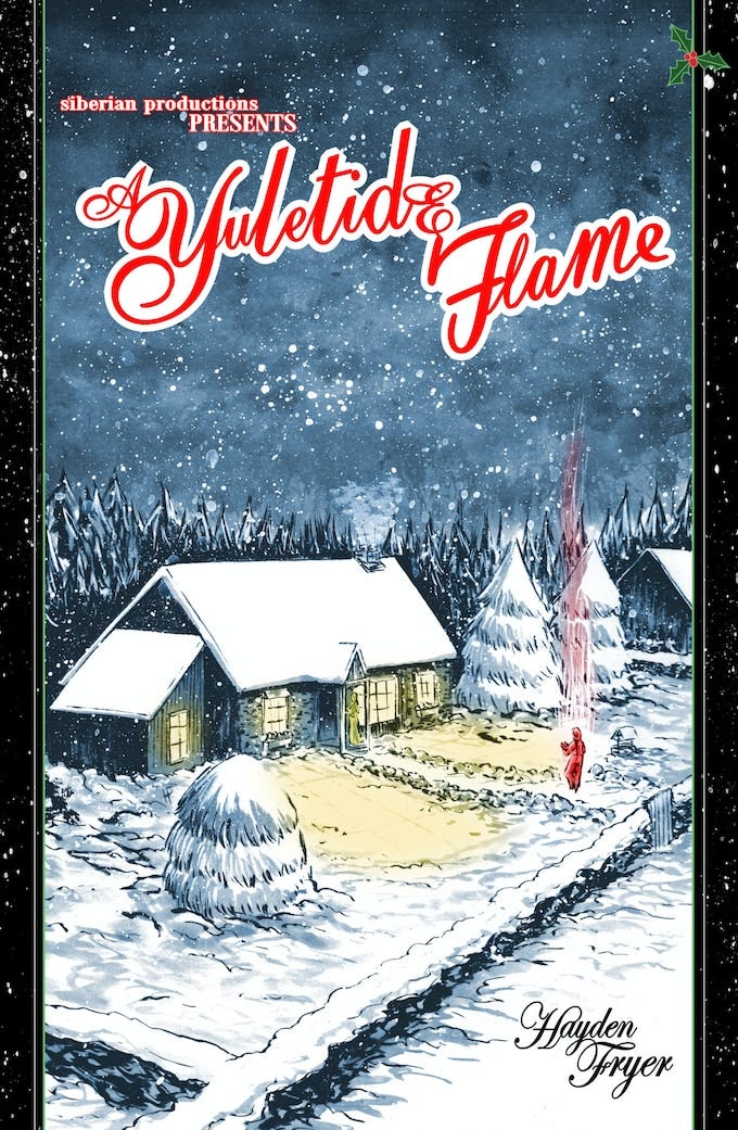 A Yuletide Flame - Front Cover