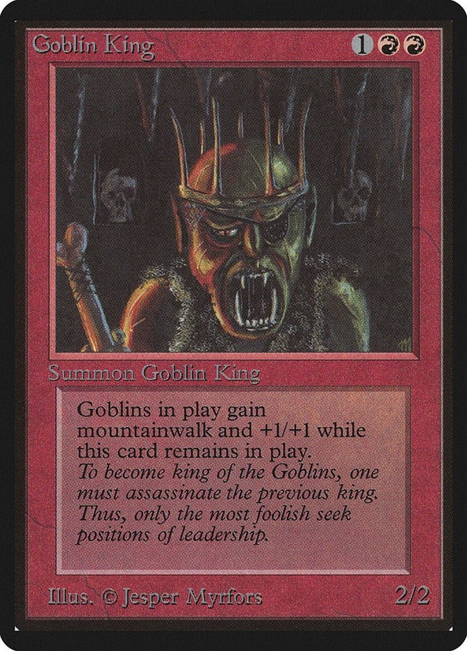 Goblin King - Beta Edition - Magic: The Gathering