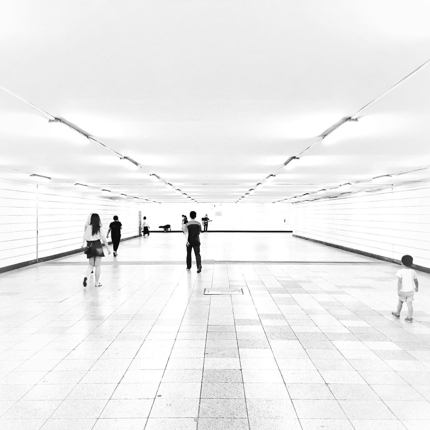 Underground passage in Beijing.