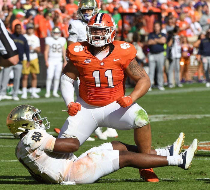 Peter Woods: Clemson football defensive end in photos