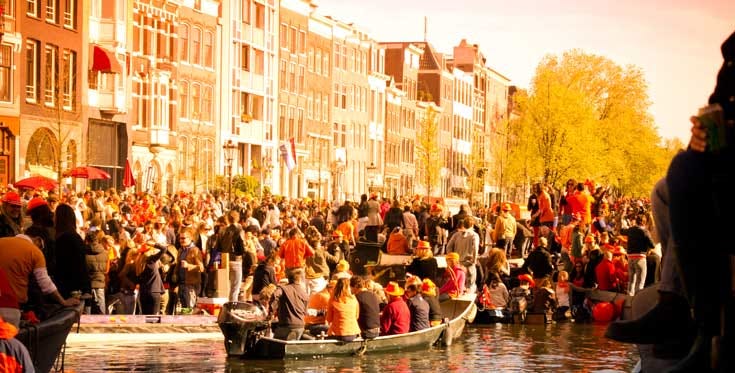 Dia do Rei em Amsterdam