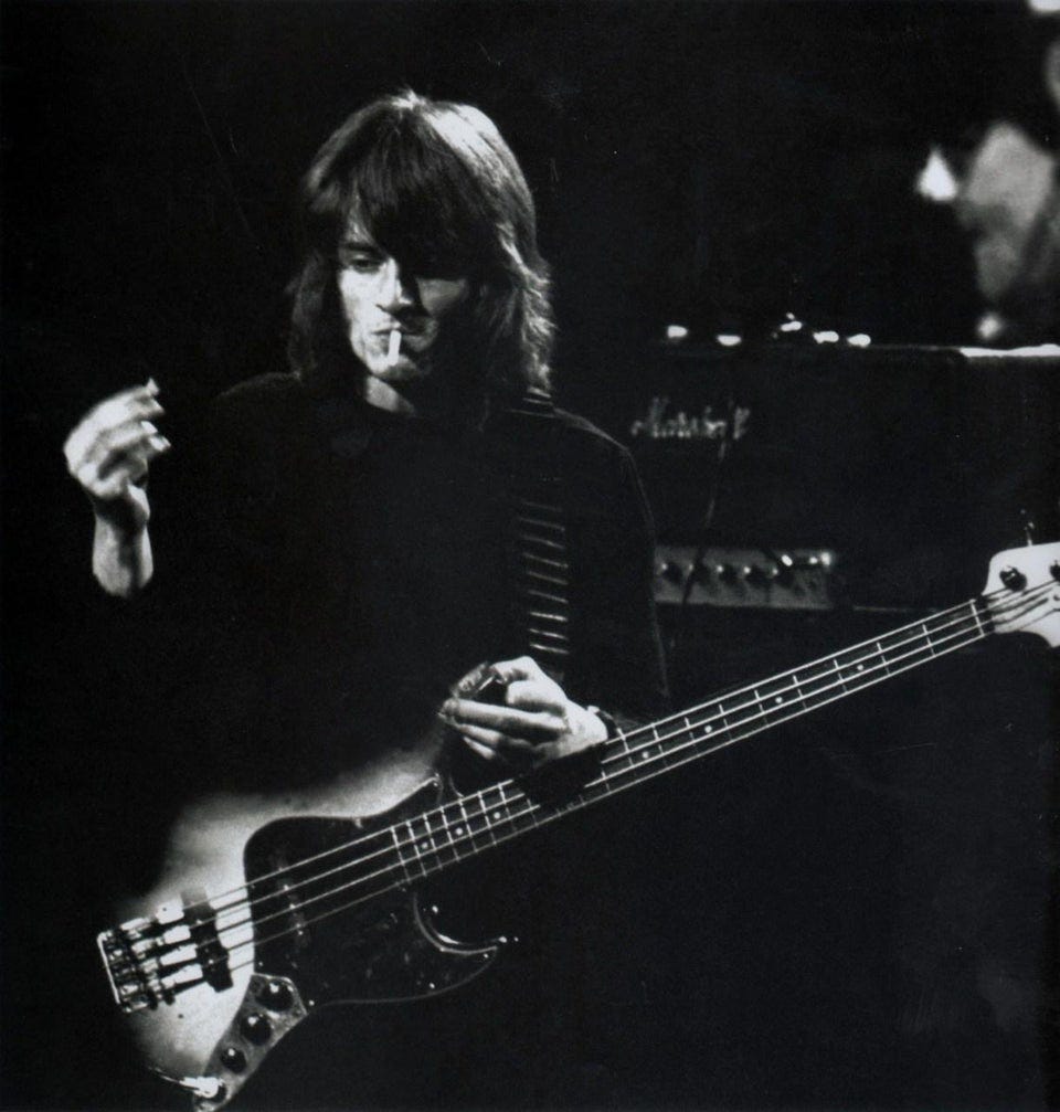 John Paul Jones with bass guitar