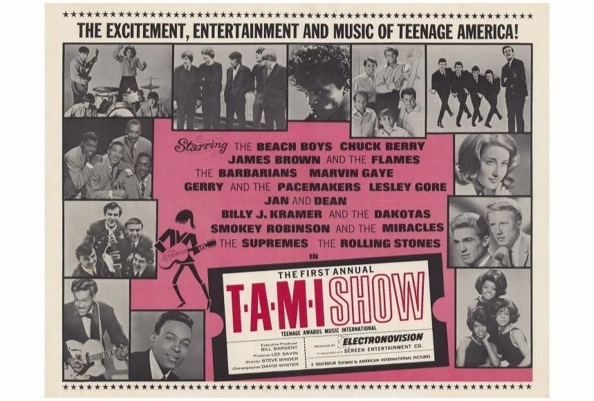 TAMI Show 22x28 Movie Poster (1965) | Chuck berry, Gerry and the pacemakers, Music history
