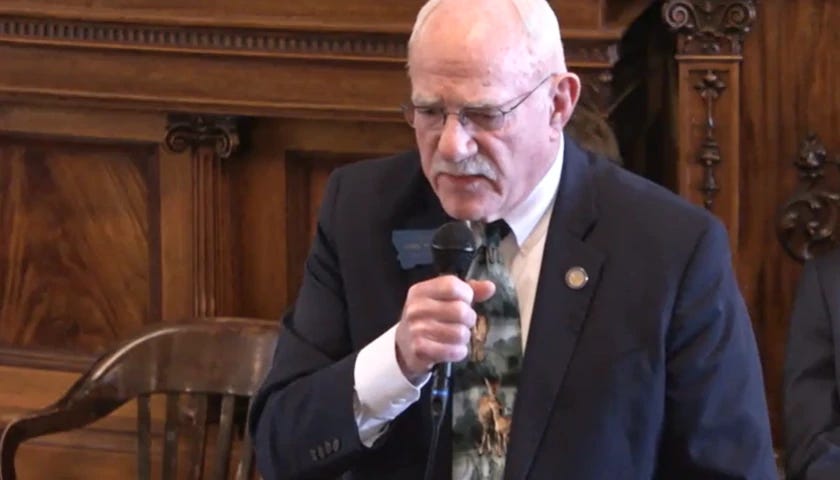 State Sen. John Fuller (R-Kalispell) talks about bill.