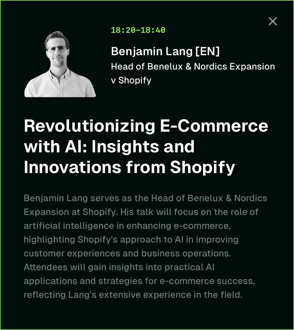 Benjamin Lang is the Head of Benelux & Nordics Expansion at Shopify