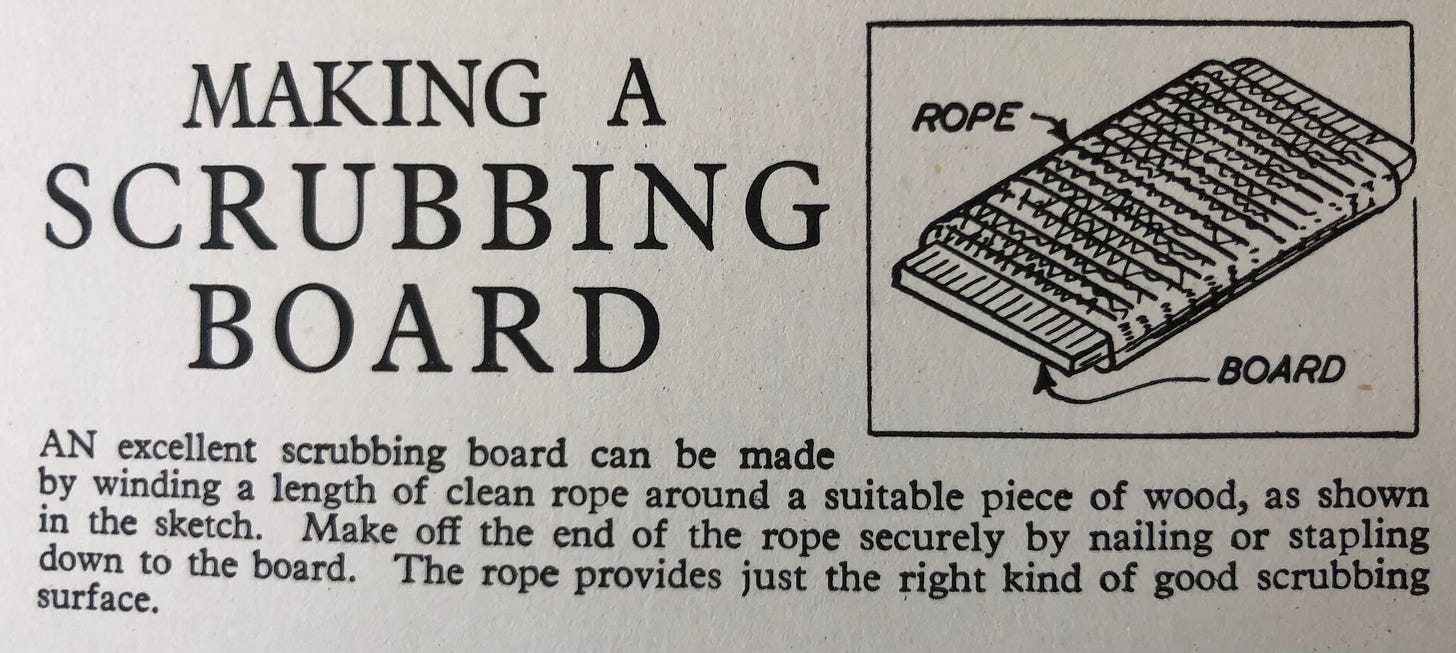 Title: Making a scrubbing board