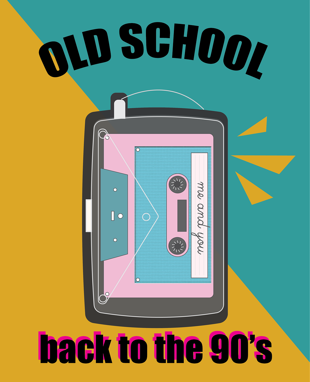Download Walkman Old School 90S Royalty-Free Stock Illustration Image -  Pixabay