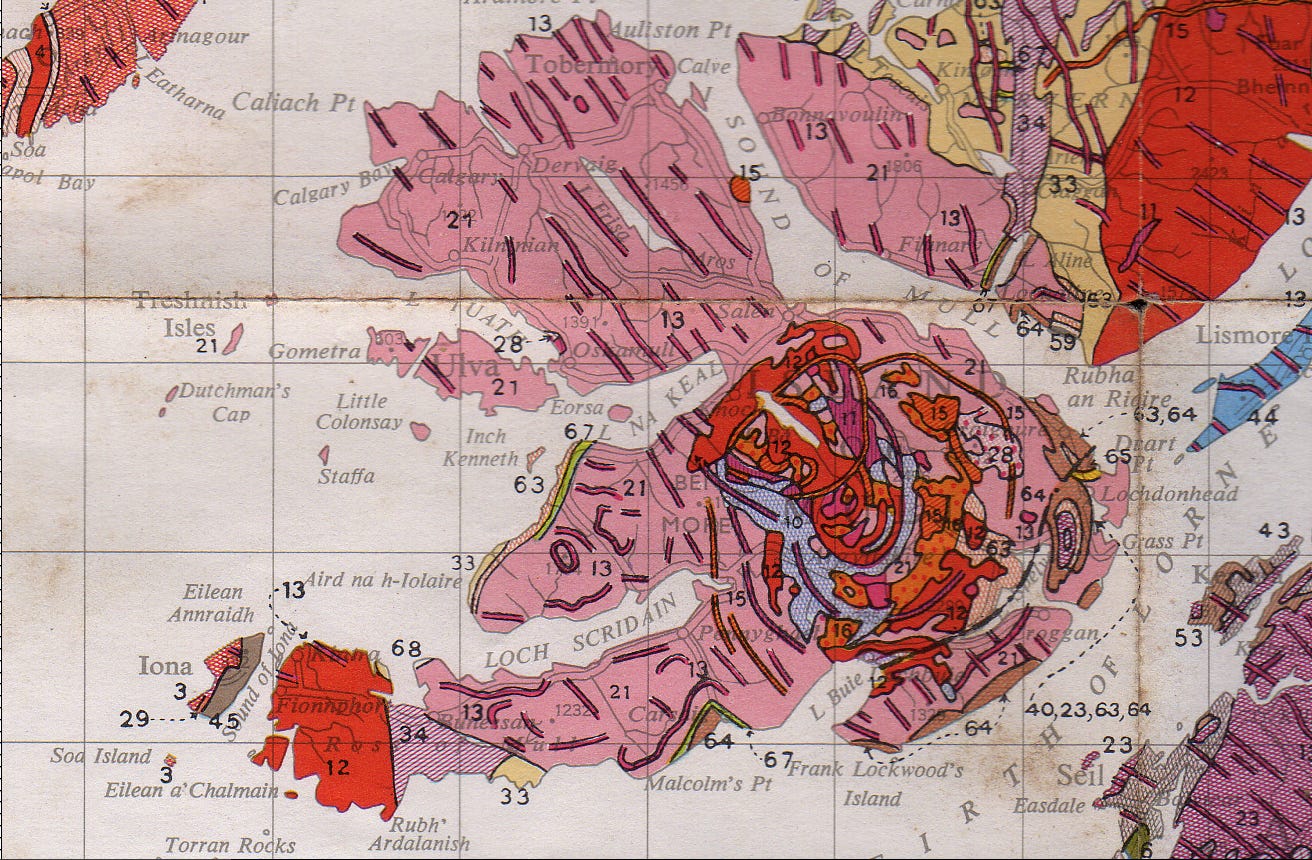 Mull geological map