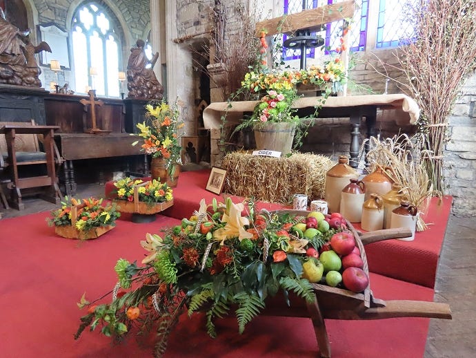 Mark Church Flower Festival near Burnham-On-Sea