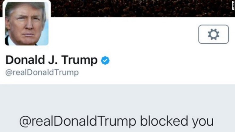 donald trump continues blocking on twitter