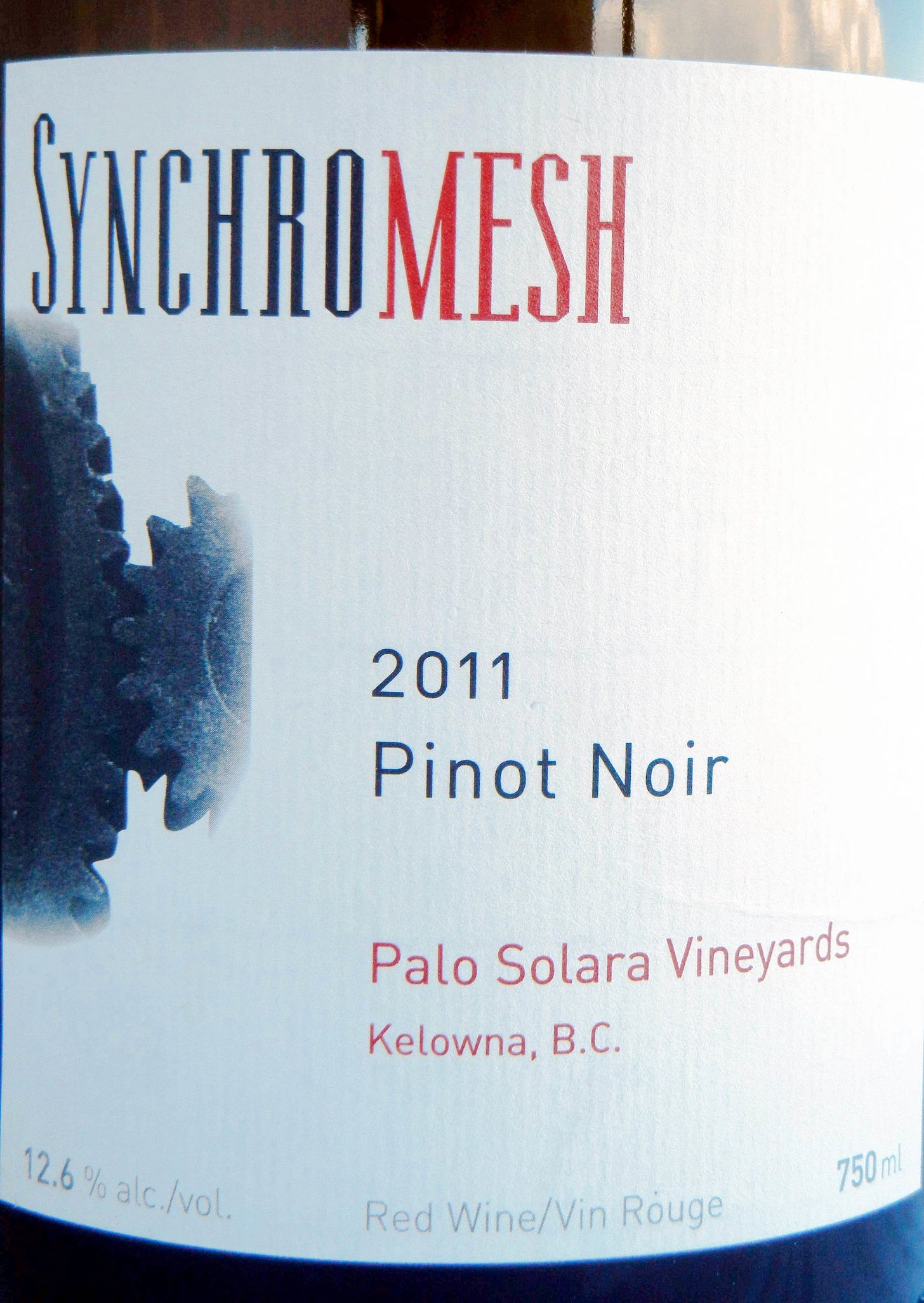 Synchromesh Palo Solara Pinot Noir 2011 Label - BC Pinot Noir Tasting Review 13