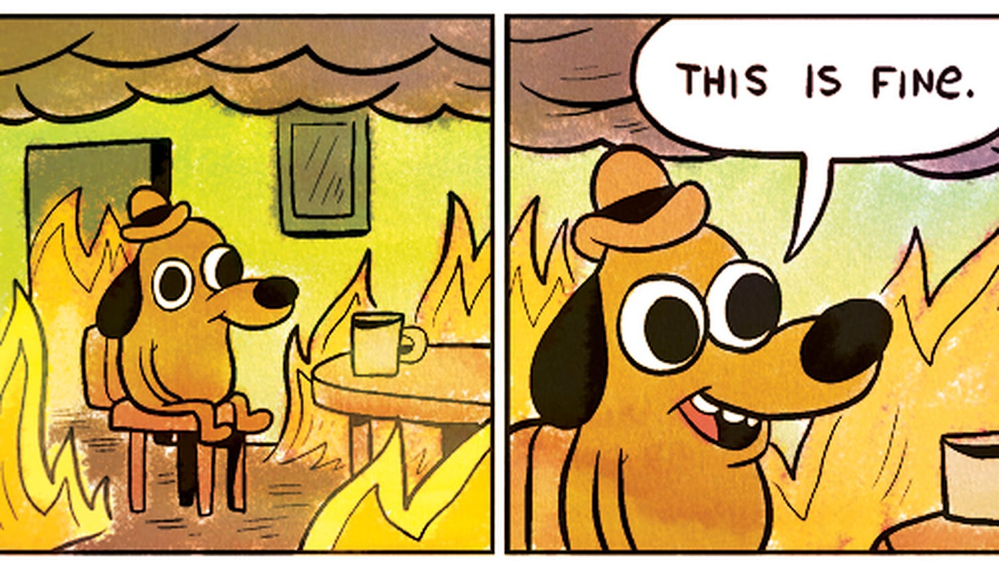 Why the GOP Twitter couldn't pull off the "This is fine" meme - Vox