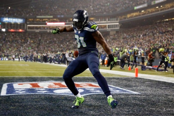 kam chancellor intercepts cam newton for seattle seahawks 2015 nfl win