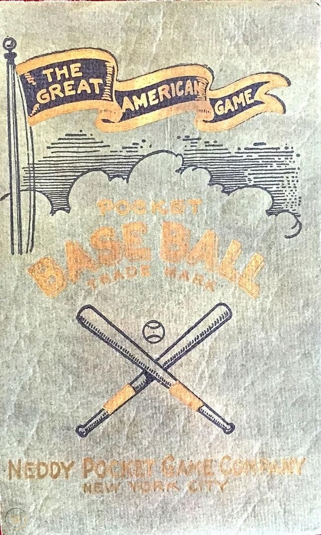 1910 Great American Game of Pocket Base Ball