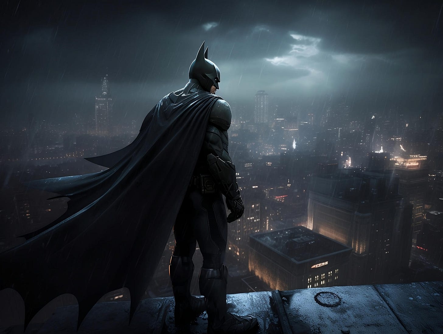 Batman Standing On A Rooftop by CloneTalk on DeviantArt