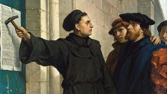 Examples of Luther's Ninety-Five Theses | TOTA