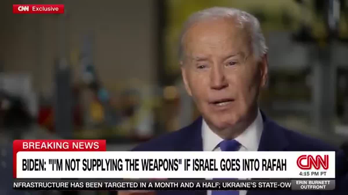 Biden: I'll Cut Off Arms Shipments If Israel Invades Rafah | Crooks and  Liars