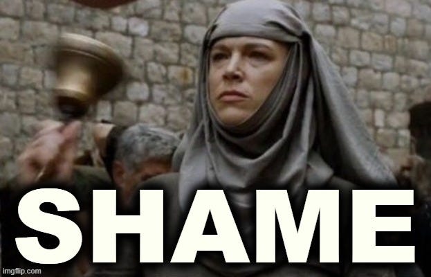 SHAME bell - Game of Thrones - Imgflip