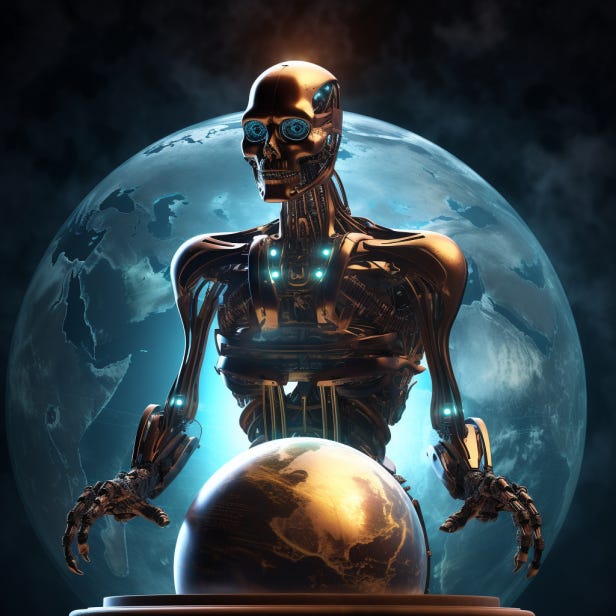 artificial intelligence ruling over the world