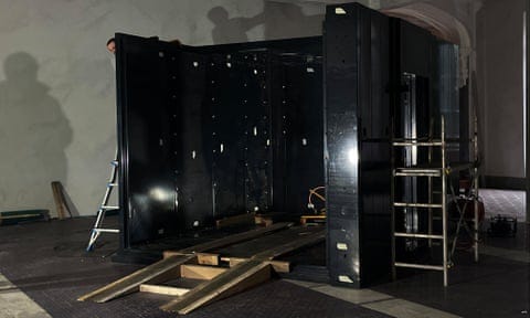 The safe in Andrei Molodkin's studio