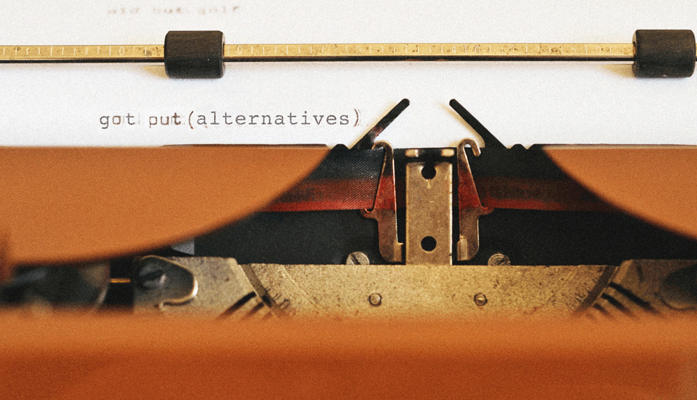 typewriter with got put