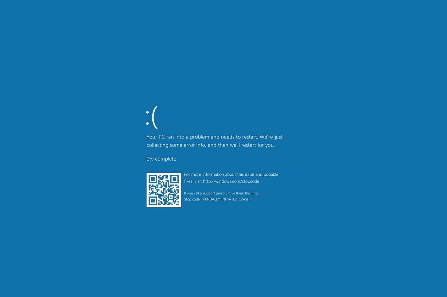 windows blue screen of death 