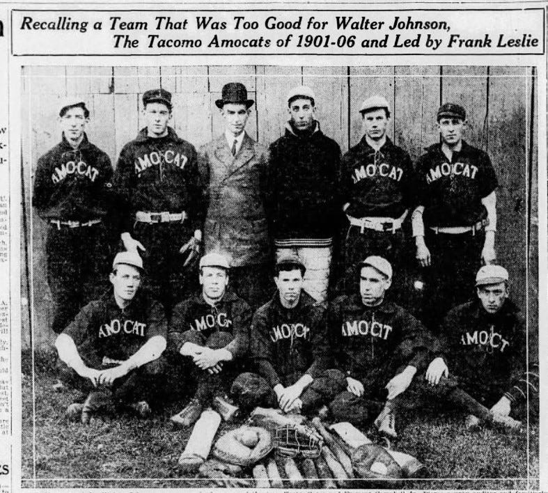 headline: Recalling a Team That Was Too Good for Walter Johnson