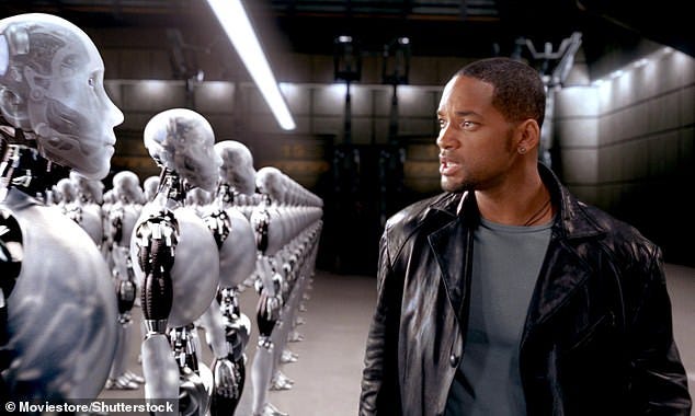 Social media users have likened the Tesla Optimus robots to the 2004 action film I, Robot