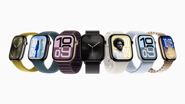 Available in both aluminum and titanium, Apple Watch Series 10 comes in an array of stunning colors and finishes.