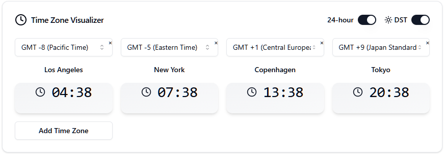 Time Zone Visualizer - Claude Artifacts