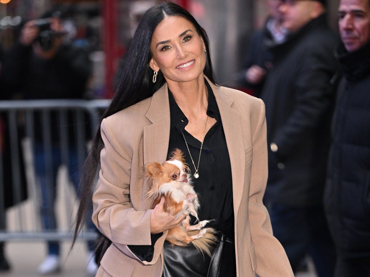 Demi Moore's Not-So Secret Press Tour Weapon? Her Chihuahua, Pilaf