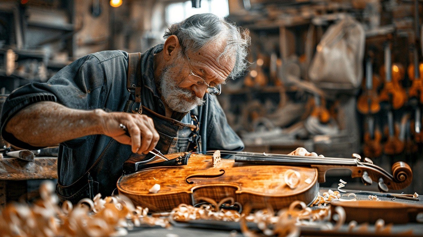 Free Violin Crafting Expert Image | Download at StockCake Free Violin Crafting Expert Image | Download at StockCake