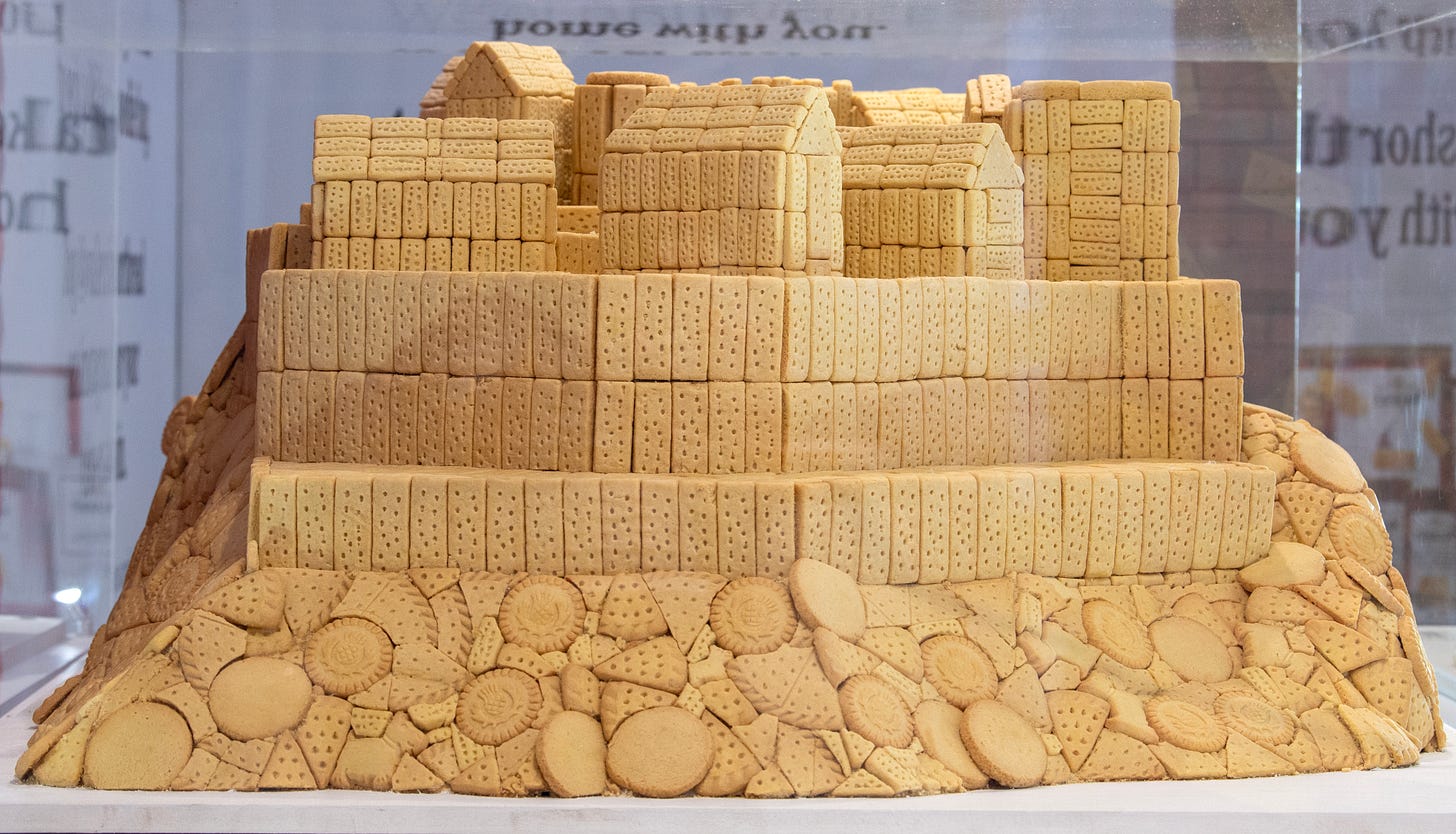 Shortbread castle, for blog article