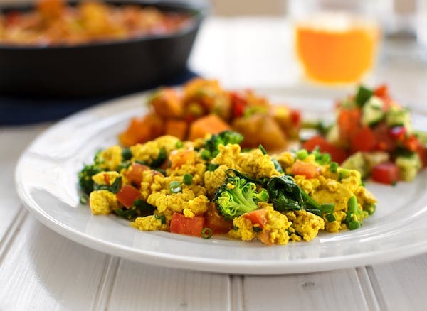 Vegetable Tofu scramble