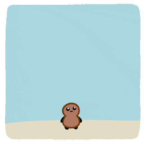An animated character yells good morning An animated character yells good morning