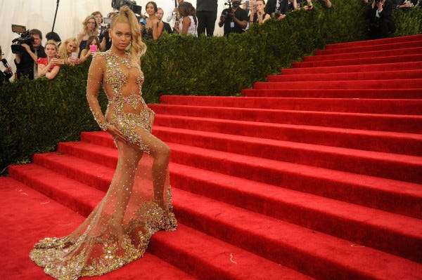 beyonce met gala dress 2015 gossip