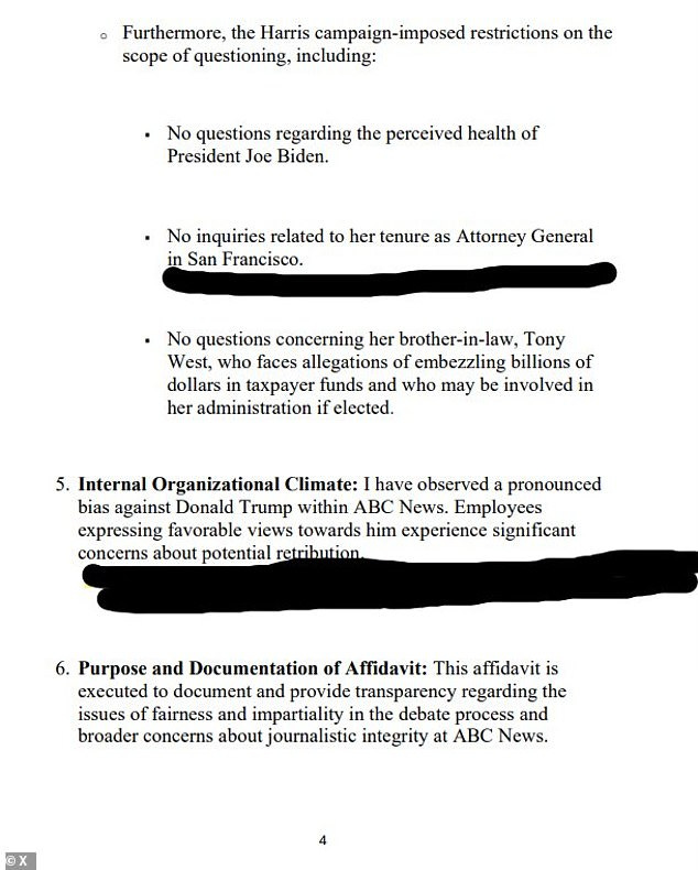 Pictured are some of the purported agreements reached by the two parties