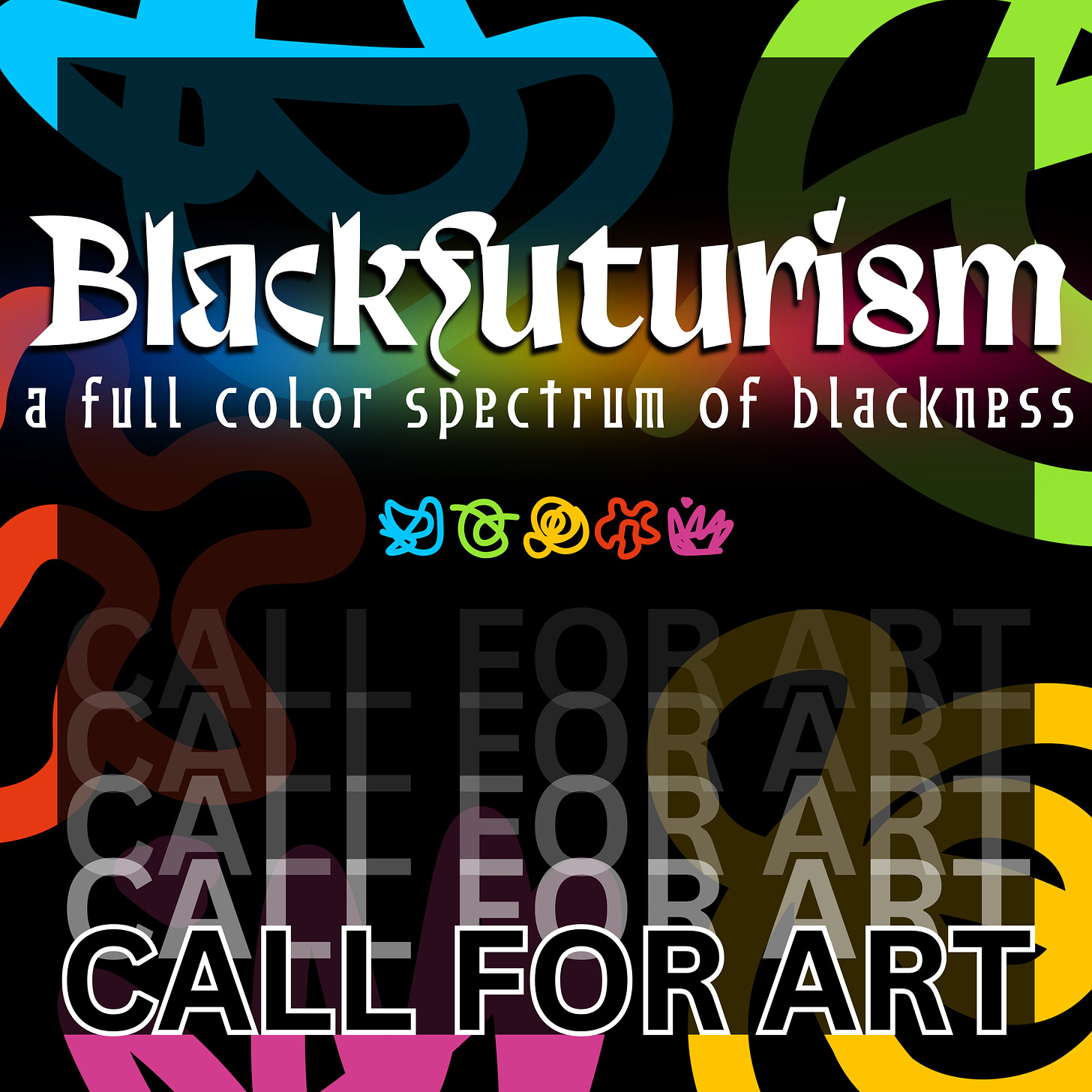 Promo image for Blackfuturism: a full color spectrum of Blackness