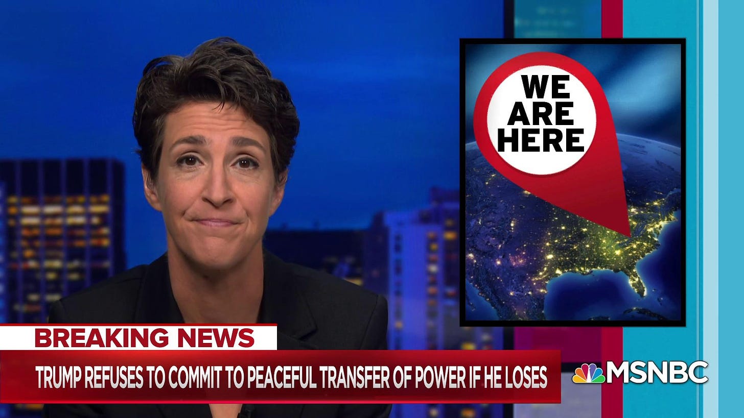 Maddow: What you would do when your country needed you is what you're doing  right now.