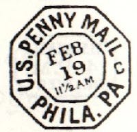 Philadelphia Penny Post marking