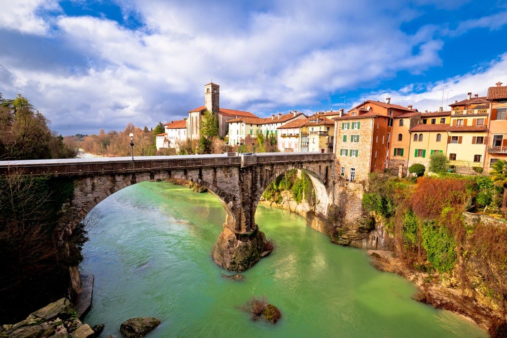 May be an image of the Tiber River, Stari Most and the Arno River