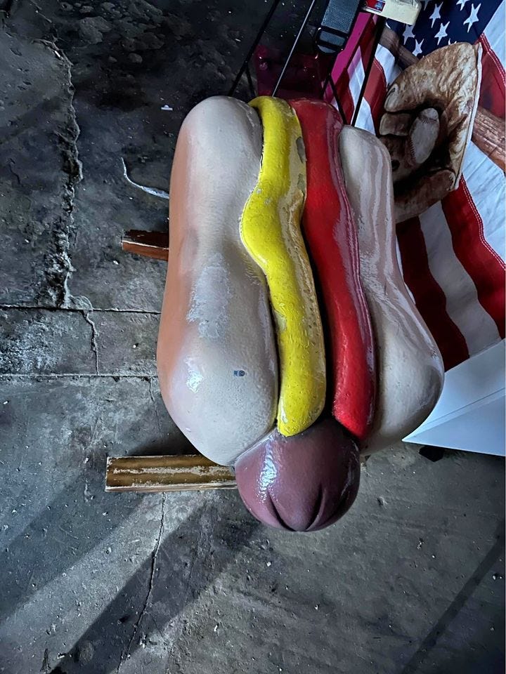 Product photo of Phillies citizens bank park phantic phun zone hot dog statue