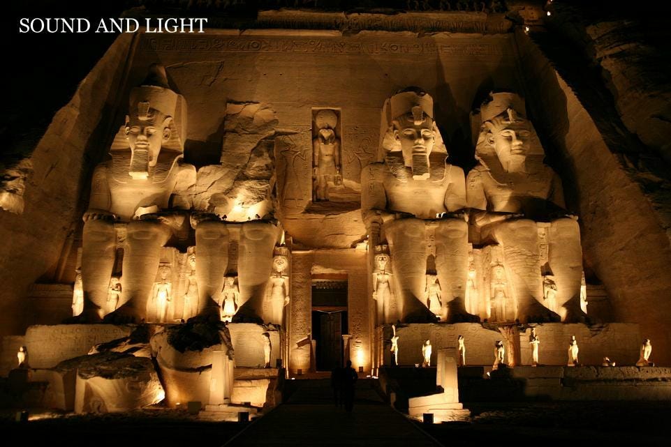 Sound and Light show at Abu Simbel