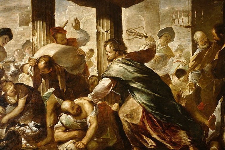 If Jesus never sinned, how do you explain turning over the money-changers  tables in the temple? | Life's Basic Questions