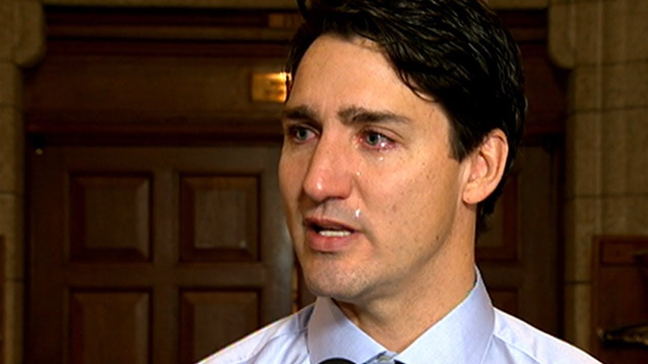 Emotional Justin Trudeau reacts to Downie's death